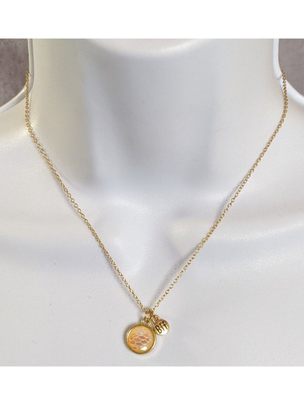 Whimsical Dragon Scale BFF Necklace